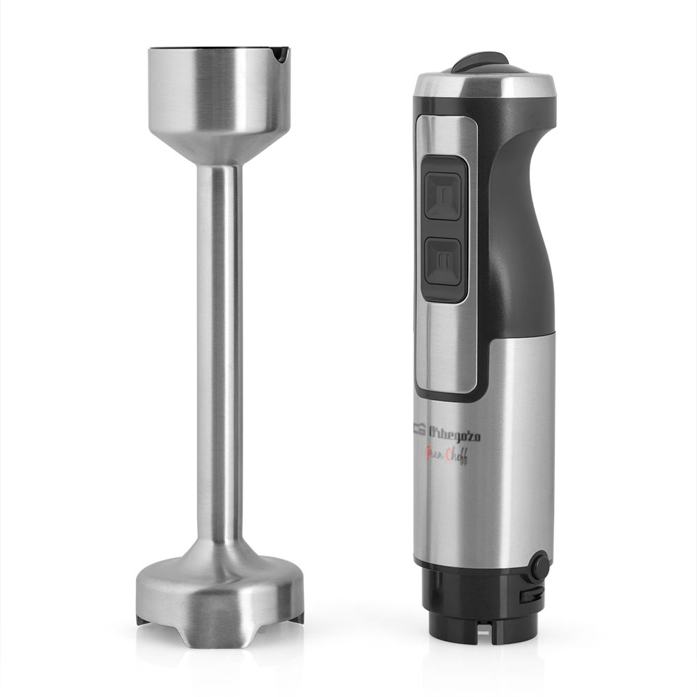 Mixeur plongeant multifonction Orbegozo BT 2760 - Puissant moteur DC 1000W - Sélecteur de vitesse avec fonction Turbo - Accessoires inclus - Pratique et silencieux