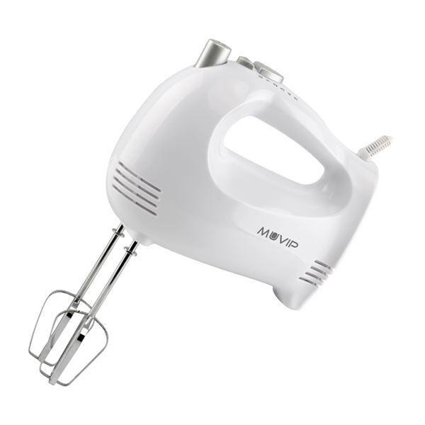 Mixeur plongeant Muvip pour pâtisserie 400 W - 5 vitesses - 2 jeux de fouets - Bouton Turbo