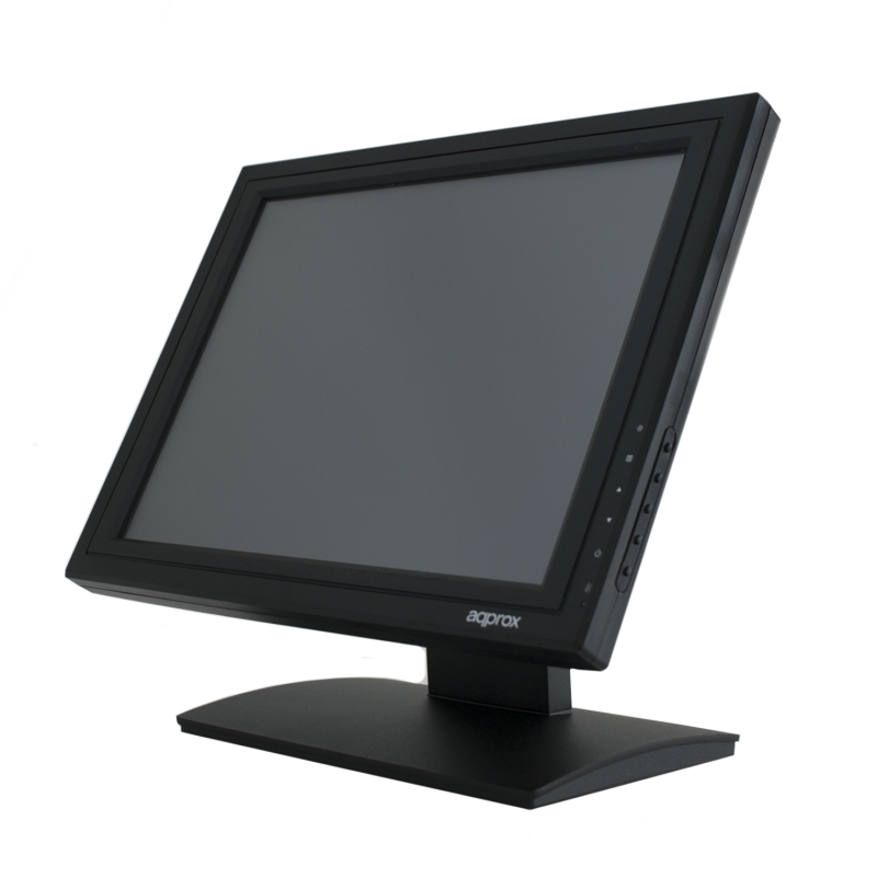 Approx Moniteur à écran tactile LED 15" pour POS 1024 x 768 - Réponse 5 ms - Angle de vision de 160º - USB, VGA - VESA