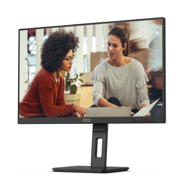 Moniteur AOC 24" LED IPS FullHD 1080p 75 Hz - Réponse 4 ms - Réglage de la hauteur - Angle de vision 178° - Haut-parleurs intégrés - HDMI, VGA, Audio - Support VESA 100x100