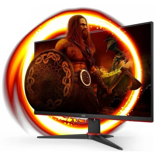 Moniteur AOC 24G2SPAE/BK 23,8" WLED IPS FullHD 165 Hz - Temps de réponse de 1 ms - Angle de vision de 178° - AMD FreeSync - Haut-parleurs intégrés - HDMI, DisplayPort, audio - Support VESA 100x100