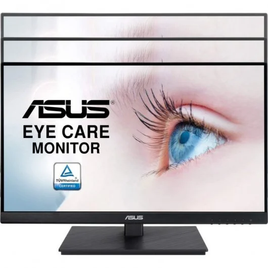 Moniteur Asus 21,5" LED IPS FullHD 1080p 75Hz FreeSync - Réponse 5ms - Haut-parleurs intégrés - Réglable en hauteur, pivotant et inclinable - Angle de vision de 178° - 16:9 - USB, HDMI, VGA, DisplayPort - VESA 100x100mm