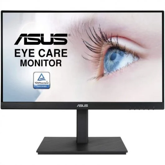 Moniteur Asus 21,5" LED IPS FullHD 1080p 75Hz FreeSync - Réponse 5ms - Haut-parleurs intégrés - Réglable en hauteur, pivotant et inclinable - Angle de vision de 178° - 16:9 - USB, HDMI, VGA, DisplayPort - VESA 100x100mm