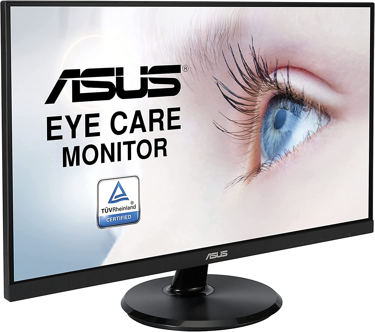 Moniteur Asus 27" LED IPS FullHD 1080p 75Hz FreeSync - Réponse 5ms - Haut-parleurs intégrés - Réglable en hauteur, pivotant et inclinable - Angle de vision 178° - 16:9 - USB-C, HDMI - VESA 100x100mm