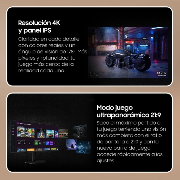 Moniteur de jeu intelligent Samsung Odyssey G7 32" IPS UHD 4K 144 Hz FreeSync Premium - Réponse 1 ms - Hauteur et inclinaison réglables - Multimédia - Angle de vision 178° - 16:9 - HDMI, DisplayPort - VESA 100x100mm