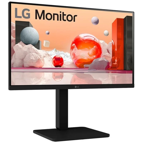 Moniteur LED LG 23,8" IPS Full HD 1080p 100 Hz - Temps de réponse de 5 ms - Hauteur réglable, pivotant et inclinable - Haut-parleurs 2 W - HDMI, USB, DisplayPort, VGA