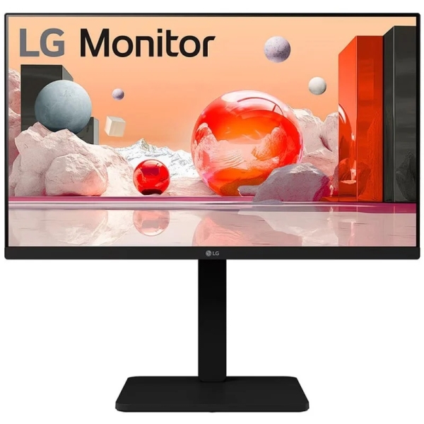 Moniteur LED LG 23,8" IPS Full HD 1080p 100 Hz - Temps de réponse de 5 ms - Hauteur réglable, pivotant et inclinable - Haut-parleurs 2 W - HDMI, USB, DisplayPort, VGA