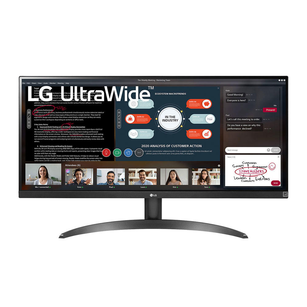 Moniteur LED LG 29" IPS UltraWide FullHD 1080p 75Hz FreeSync - Réponse 5ms - Angle de vision 178º - 21:9 - HDMI- VESA 100x100mm
