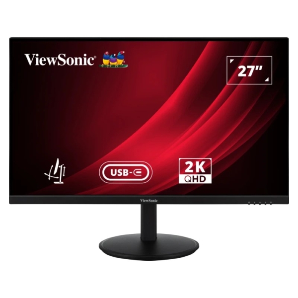 Moniteur LED ViewSonic VG2709-2K-MHDU-2 27" IPS QHD 2K HDR - Temps de réponse de 4 ms - Haut-parleurs 5 W - 16:9 - Hauteur réglable, pivotant et inclinable - HDMI, audio, USB-C - Angle de vision de 178° - VESA 100 x 100 mm