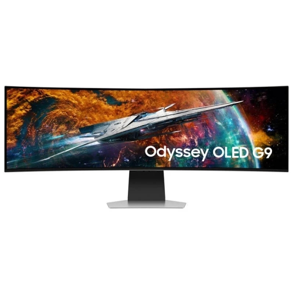 Moniteur OLED Samsung G95SC Odyssey 49" incurvé 1800R OLED DQHD 240 Hz FreeSync Premium Pro - Temps de réponse de 0,03 ms - Haut-parleurs intégrés - Wi-Fi, Bluetooth 5.2, HDMI, USB 3.2 - VESA 100 x 100 mm