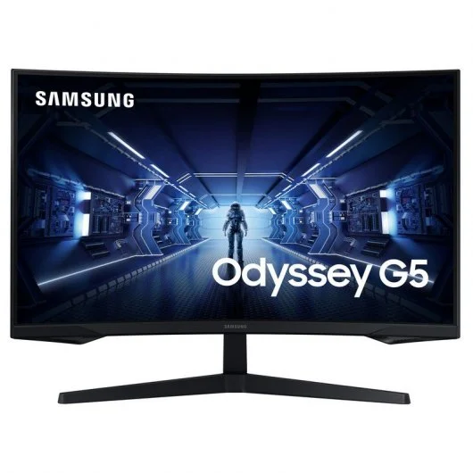 Moniteur Samsung Odyssey G5 32" LED VA Incurvé 1000R WQHD 144 Hz FreeSync Premium - Réponse 1 ms - Angle de vision 178º - 16:9 - HDMI, DP - VESA 75x75 mm