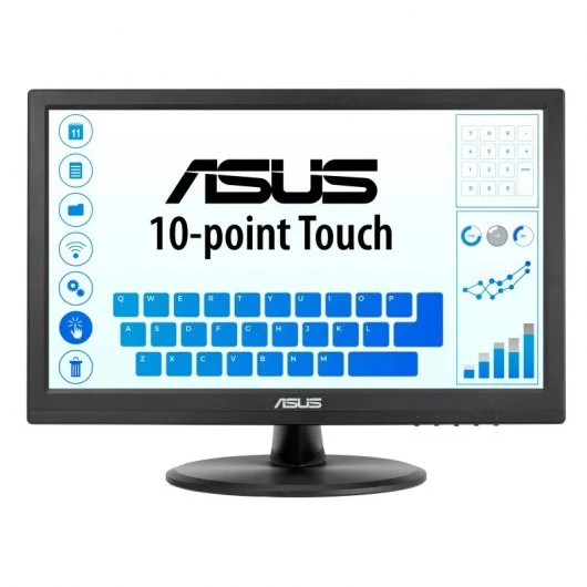 Moniteur tactile Asus VT168HR 15,6" LED WXGA 60 Hz - Capacité tactile 10 points - Réponse 5 ms - 16:9 - USB, HDMI, VGA - VESA 75 x 75 mm