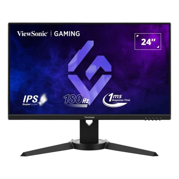Moniteur Viewsonic VX2479J-HD-PRO 23,8" LED IPS Full HD HDR - 180 Hz - Temps de réponse de 1 ms - 16:9 - Hauteur réglable, pivotant et inclinable - HDMI, DisplayPort - Noir