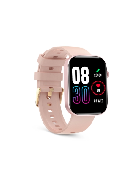 Montre connectée Ksix Contact iStyle - Écran AMOLED 2.01 ? IPS - Jusqu'à 5 jours d'autonomie - Modes Sport et Santé, Appels, Assistants vocaux - IP68 - Rose