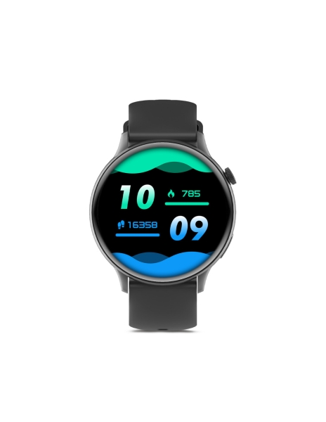 Montre connectée Ksix Core2 - Écran AMOLED 1,43 ? AMOLED - Jusqu'à 5 jours d'autonomie - Modes Sport et Santé, Appels, Assistants vocaux - IP67 - Noir