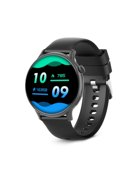 Montre connectée Ksix Core2 - Écran AMOLED 1,43 ? AMOLED - Jusqu'à 5 jours d'autonomie - Modes Sport et Santé, Appels, Assistants vocaux - IP67 - Noir