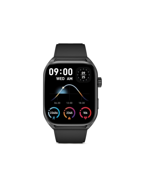 Montre connectée Ksix Urban Move - Écran AMOLED 2.06 ? AMOLED - Jusqu'à 5 jours d'autonomie - Modes Sport et Santé, Appels, Assistants vocaux - IP67 - Noir