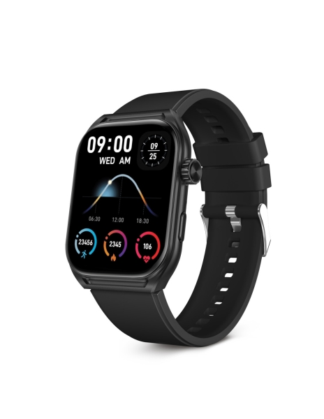Montre connectée Ksix Urban Move - Écran AMOLED 2.06 ? AMOLED - Jusqu'à 5 jours d'autonomie - Modes Sport et Santé, Appels, Assistants vocaux - IP67 - Noir