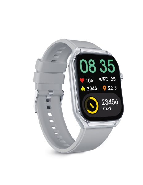 Montre connectée Ksix Urban Move - Écran AMOLED 2.06 ? AMOLED - Jusqu'à 5 jours d'autonomie - Modes Sport et Santé, Appels, Assistants vocaux - IP67 - Gris