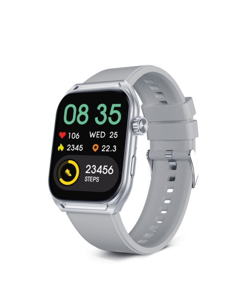 Montre connectée Ksix Urban Move - Écran AMOLED 2.06 ? AMOLED - Jusqu'à 5 jours d'autonomie - Modes Sport et Santé, Appels, Assistants vocaux - IP67 - Gris