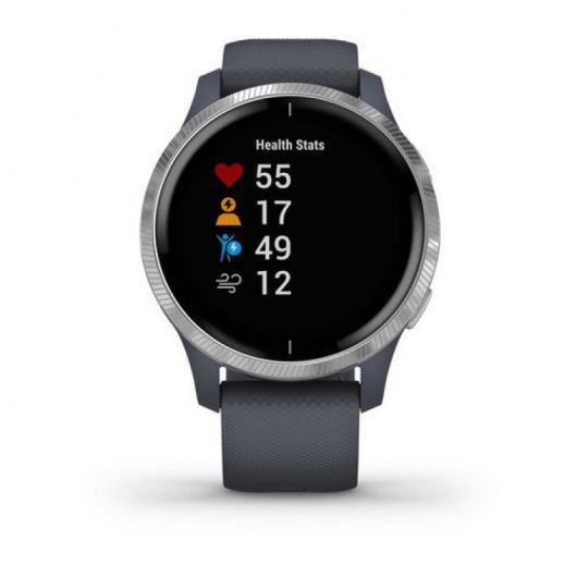 Montre Garmin Venu Smartwatch - Écran Amoled - GPS, WiFi, Bluetooth - Couleur Bleu Granit