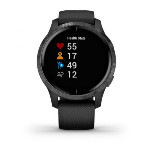 Montre Garmin Venu Smartwatch - Écran Amoled - GPS, WiFi, Bluetooth - Couleur Noir