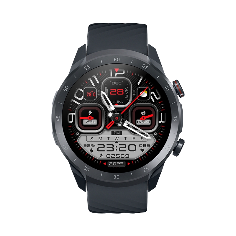 Montre Mibro Watch A2 Smartwatch Écran HD 1,39" - Bluetooth 5.3 - Appels Bluetooth - Autonomie jusqu'à 10 jours - Résistance à l'eau 2 ATM - Comprend 2 bracelets - Couleur Noir