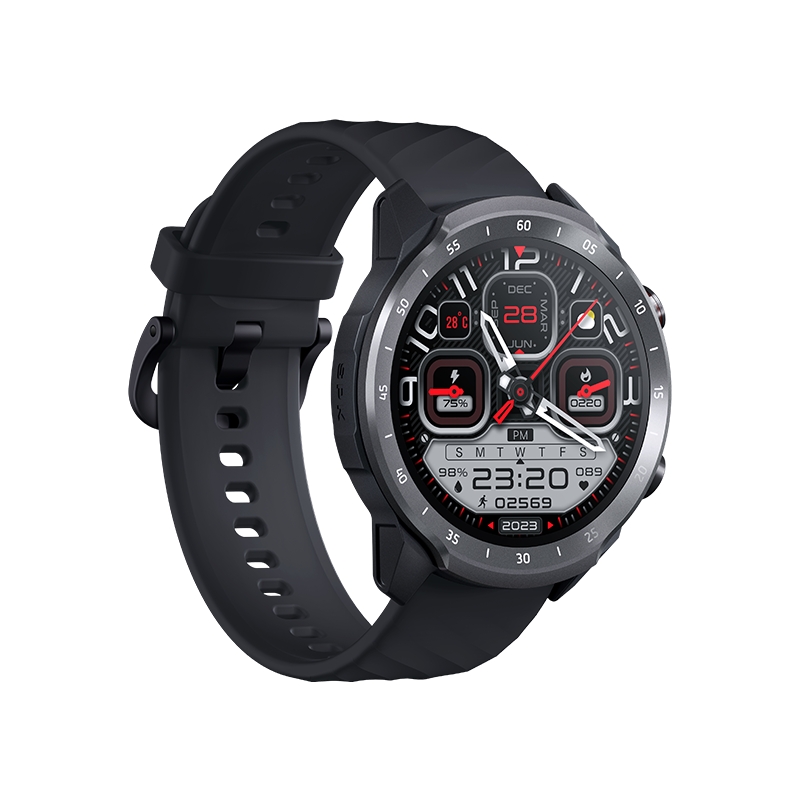 Montre Mibro Watch A2 Smartwatch Écran HD 1,39" - Bluetooth 5.3 - Appels Bluetooth - Autonomie jusqu'à 10 jours - Résistance à l'eau 2 ATM - Comprend 2 bracelets - Couleur Noir
