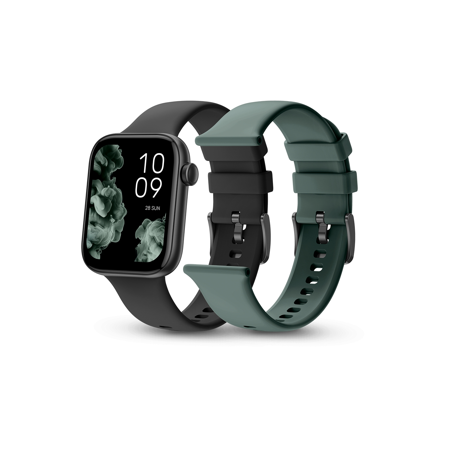 Montre Smartwatch SPC Smartee Duo 2 Écran AMOLED carré 1,78" - Plus de 100 modes sportifs - Surveillance de la santé - Résistance IP68 - Couleur Noir