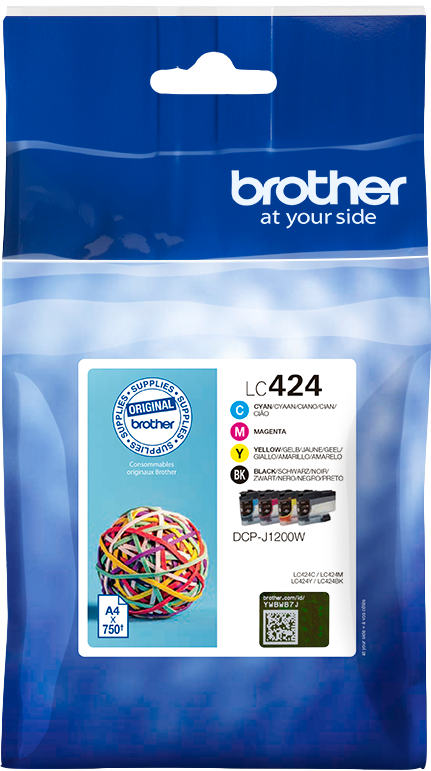 Brother LC-424 (LC424VAL) Multipack Noir / Cyan / Magenta / Jaune