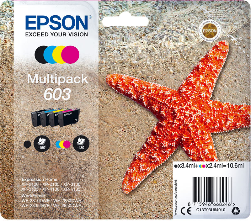 CARTOUCHES JET D'ENCRE POUR EPSON EXPRESSION HOME XP-4155 - 123consommables