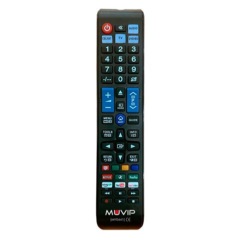 Muvip Large Series Télécommande universelle Smart TV - Combinez 4 appareils en 1 TV, DVD, Blu-Ray, Satellite