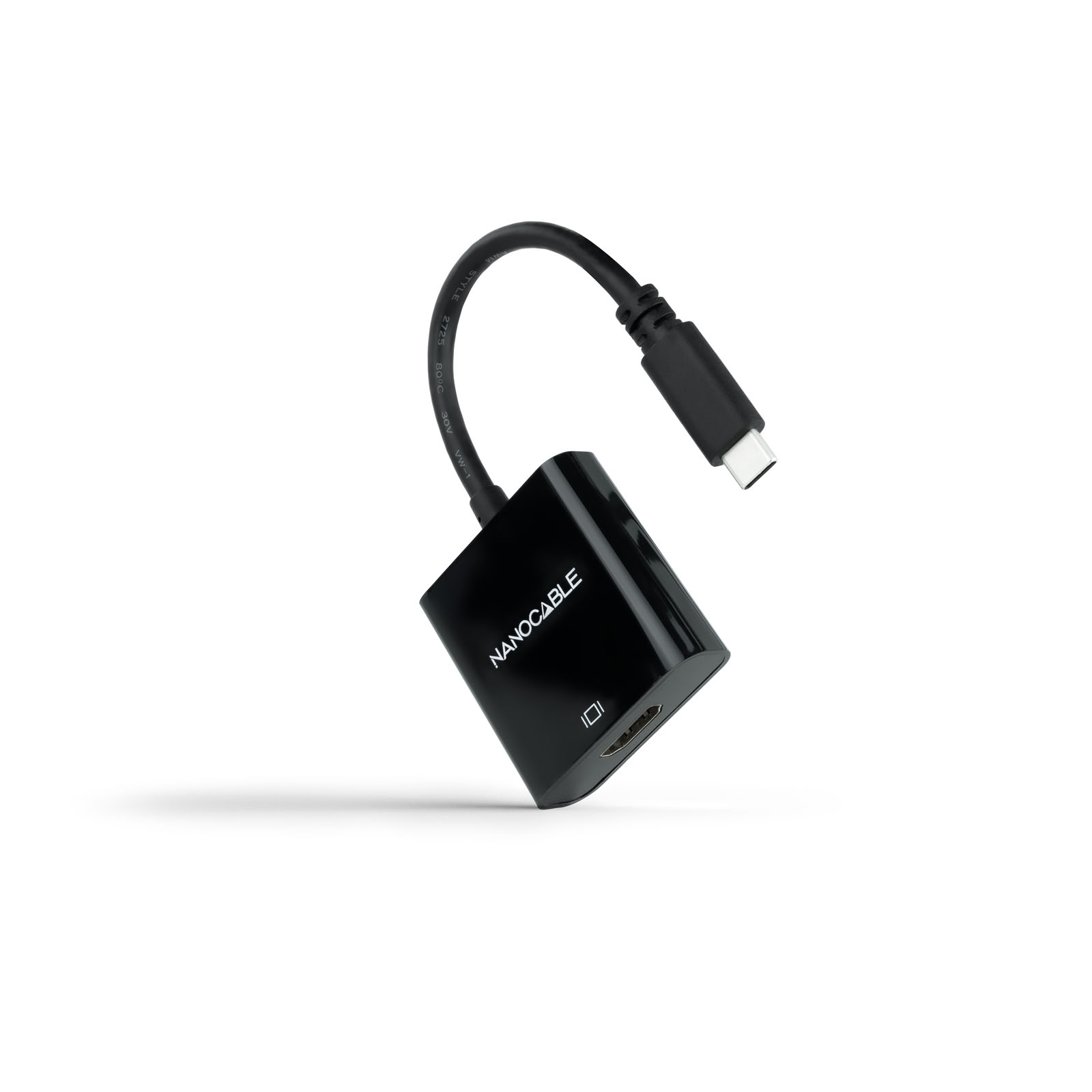 Nano Cable Convertisseur USB-C vers HDMI 4K - 15cm - Couleur Noir