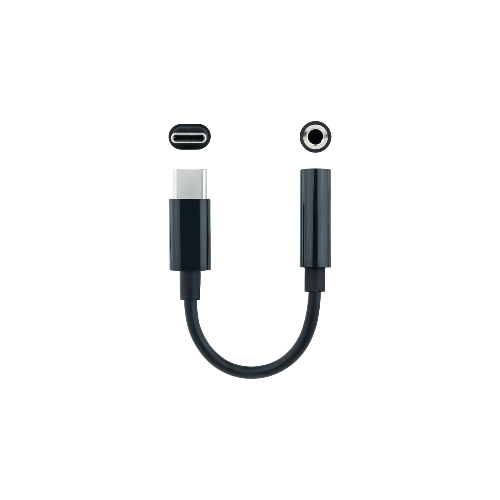 Nanocable Câble Adaptateur Audio Jack 3.5mm Femelle vers USB-C Mâle - Longueur 0.11m