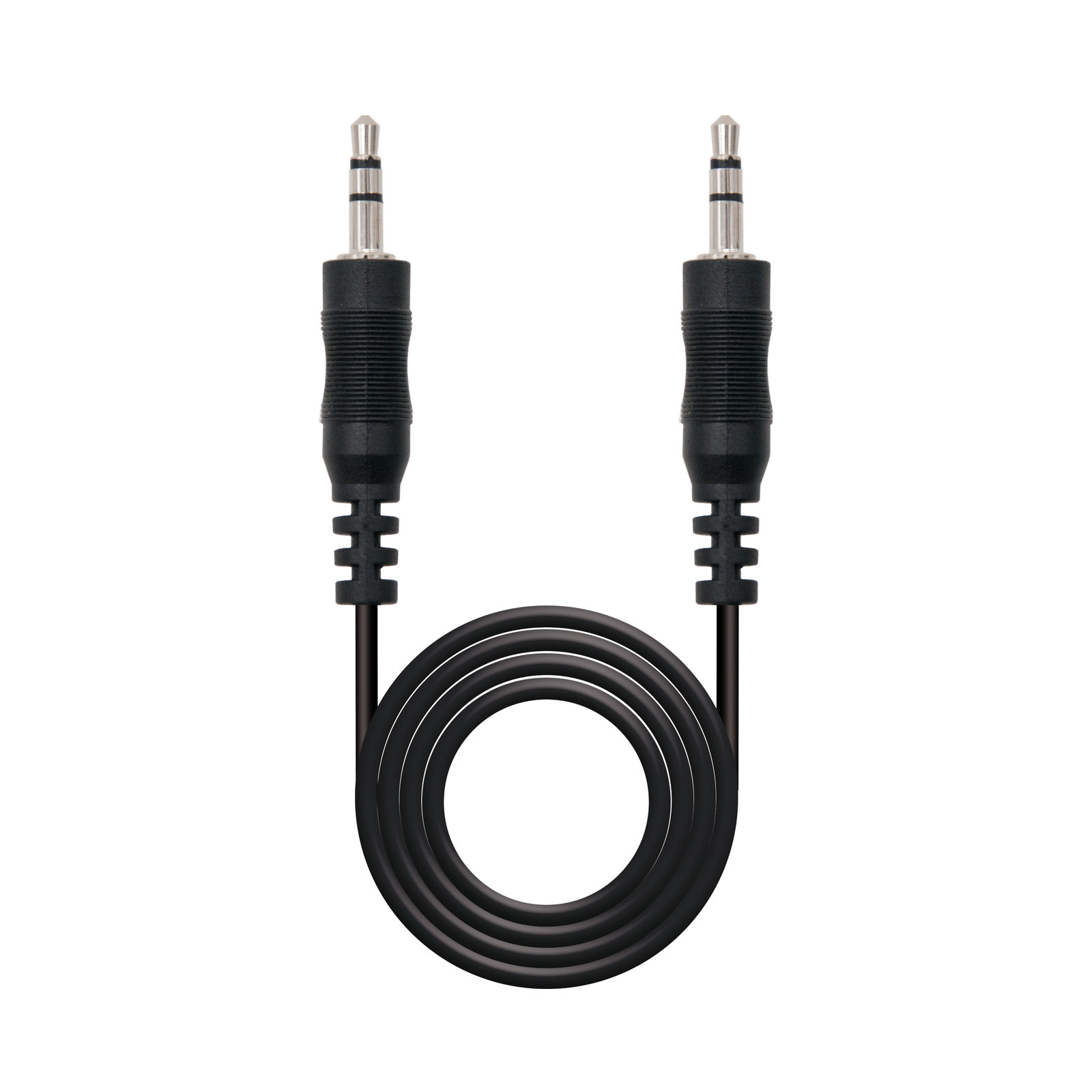 Nanocable Câble Audio Stéréo Jack 3.5mm Mâle vers Jack 3.5mm Mâle 5m - Couleur Noir