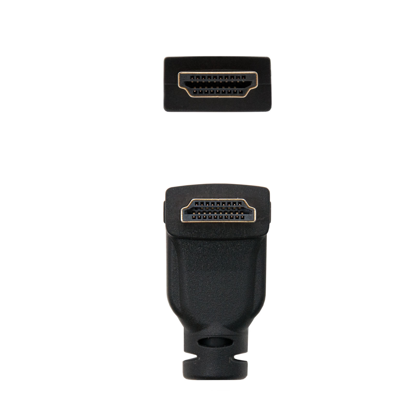Nanocable Câble HDMI v1.4 Coudé Mâle vers HDMI v1.4 Mâle 1.80m - Haut Débit - Couleur Noir