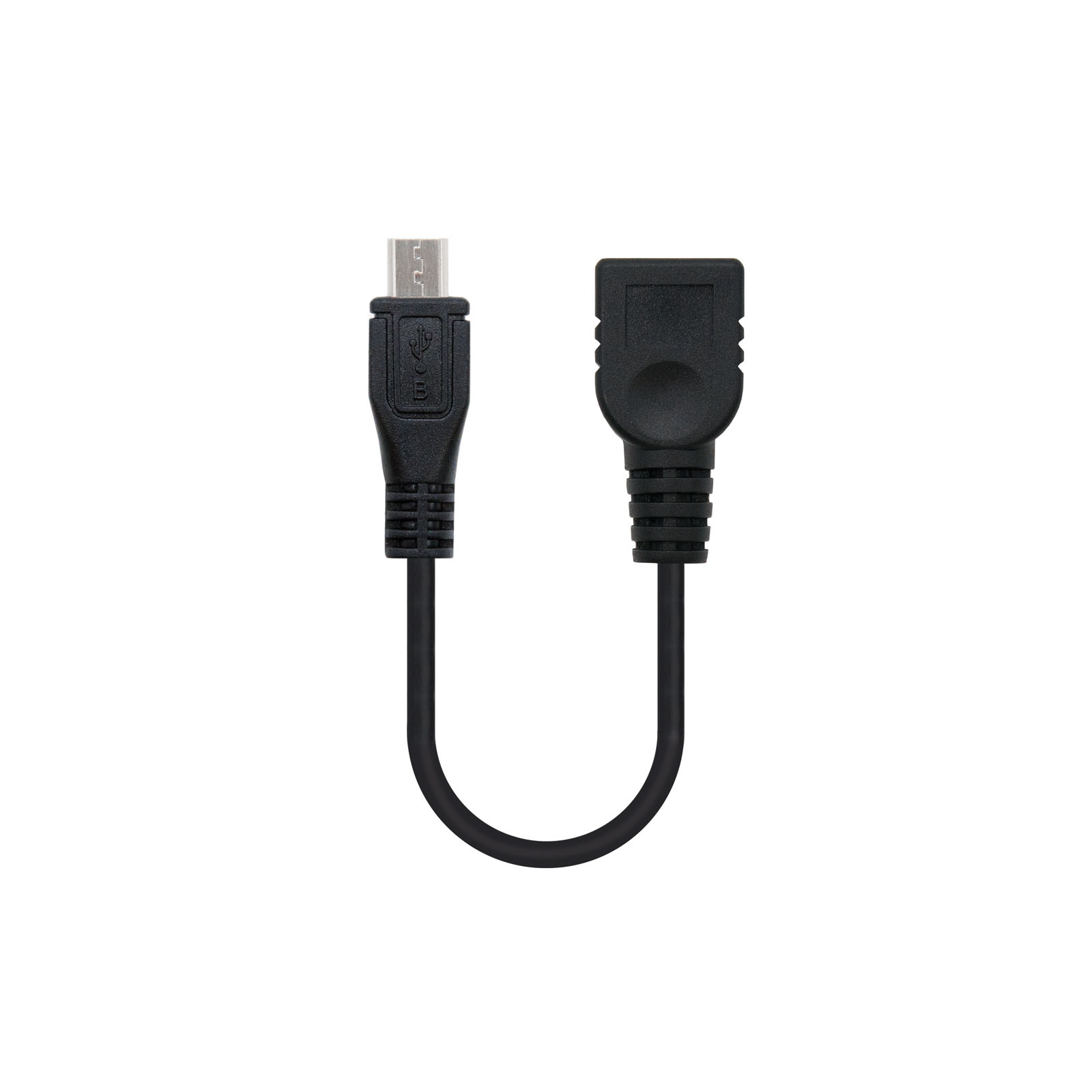 Nanocable Câble Micro USB 2.0 OTG Mâle vers USB-A Femelle 15cm