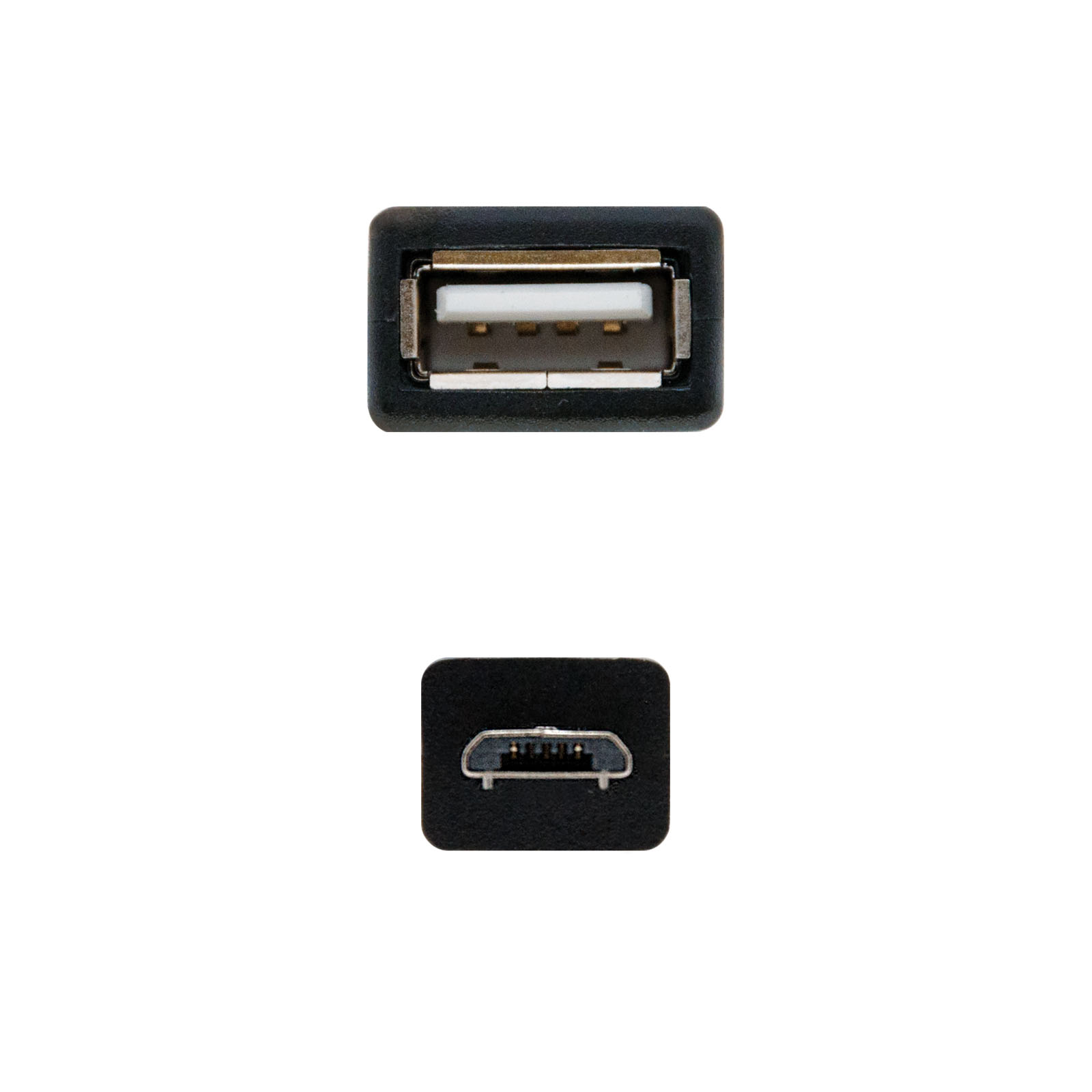 Nanocable Câble Micro USB 2.0 OTG Mâle vers USB-A Femelle 15cm