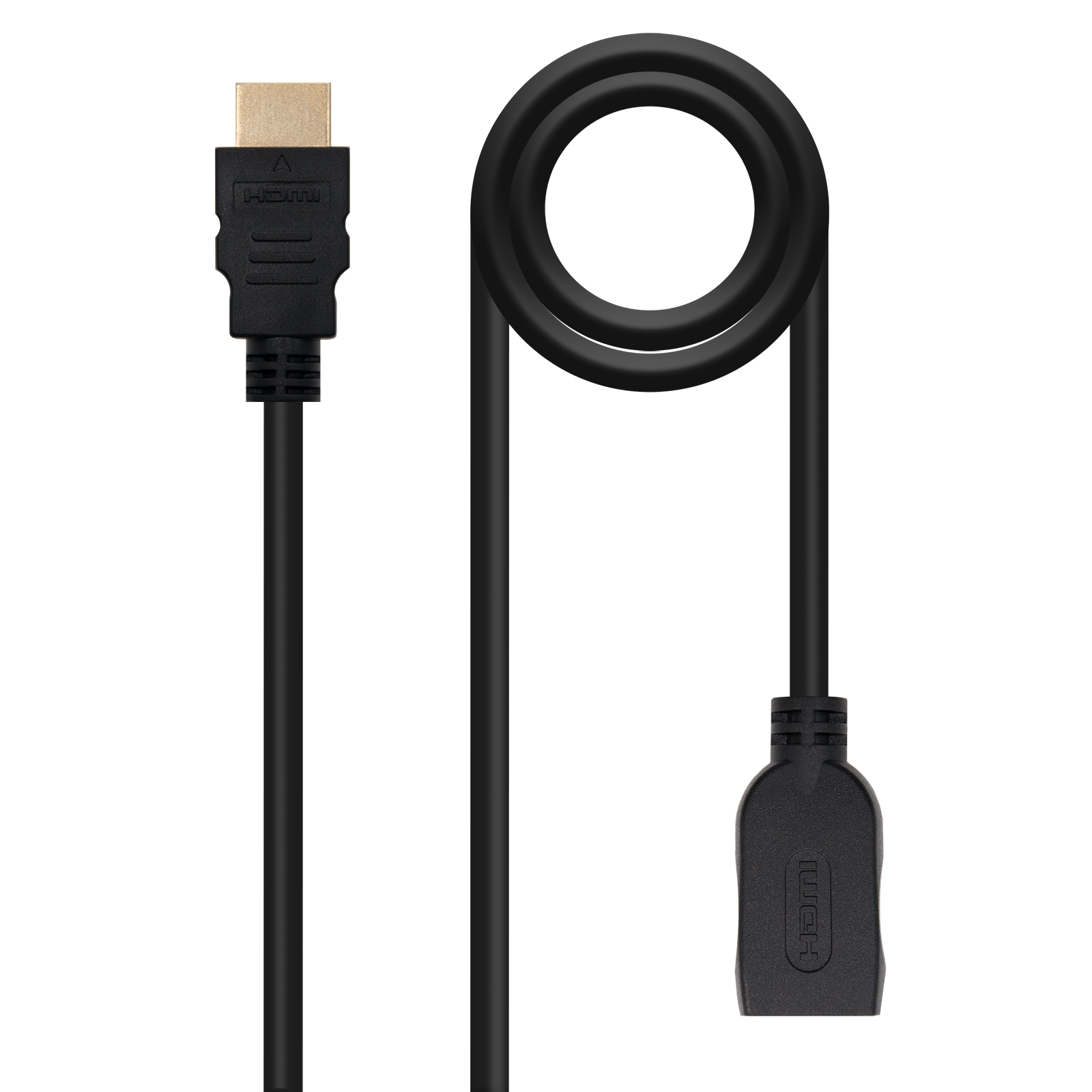 Nanocable Câble Prolongateur HDMI 2.0 A/MA/F - 1.0m - Couleur Noir