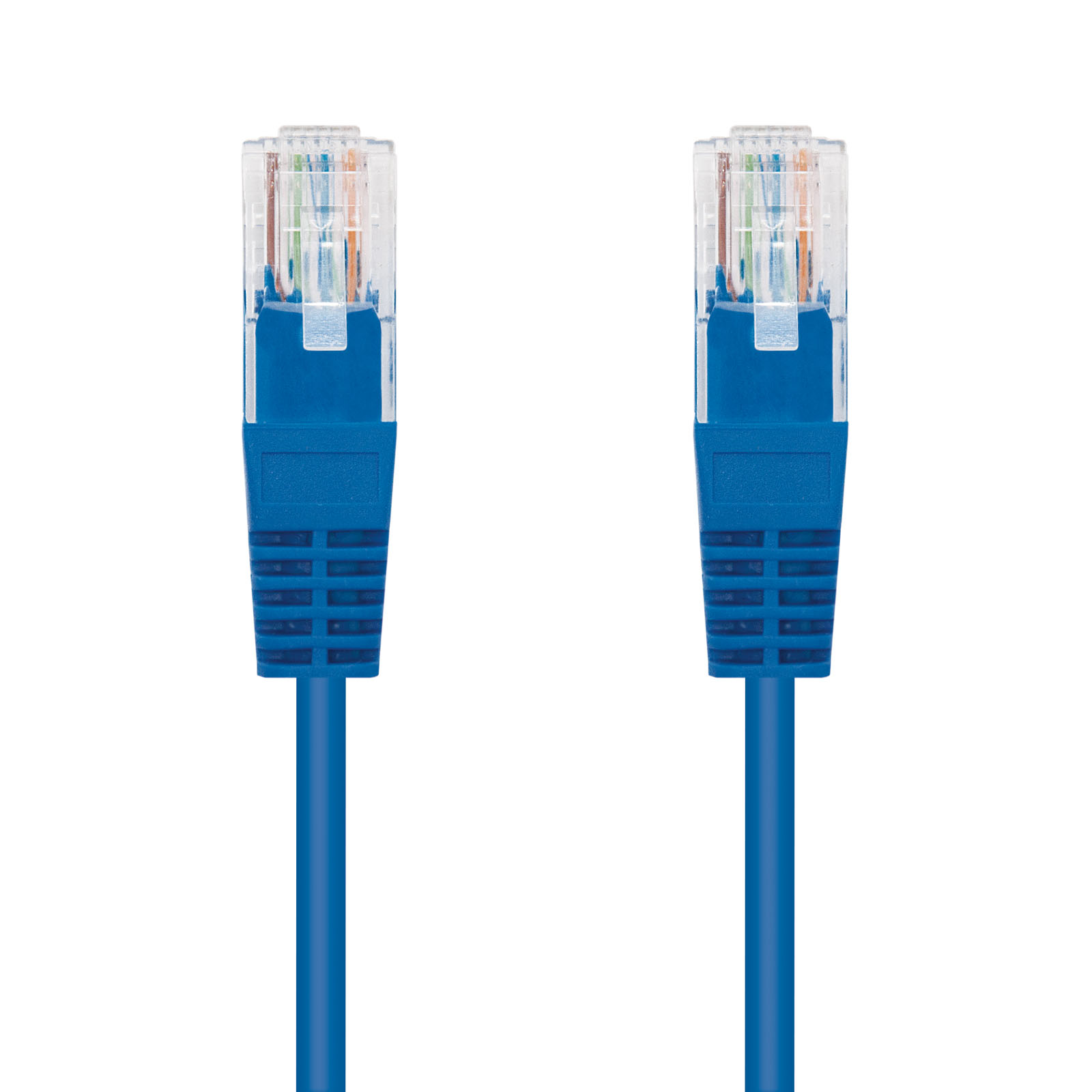 Nanocable Câble réseau Cordon de brassage RJ45 Cat.5e UTP AWG24 10m - Couleur bleue