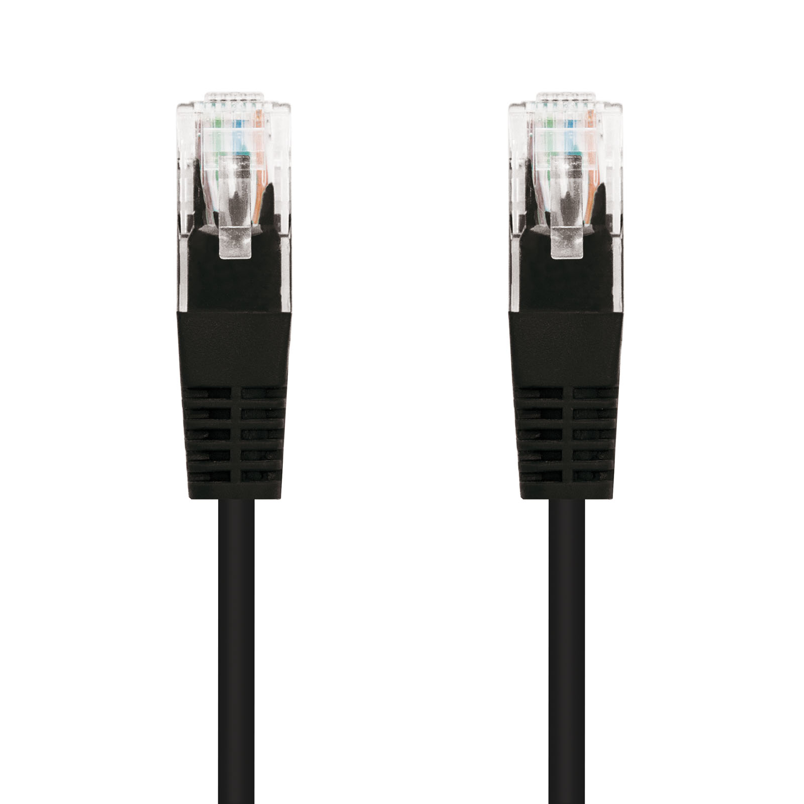 Nanocable Câble réseau Patch cord RJ45 Cat.5e UTP AWG24 0.50m - Couleur Noir