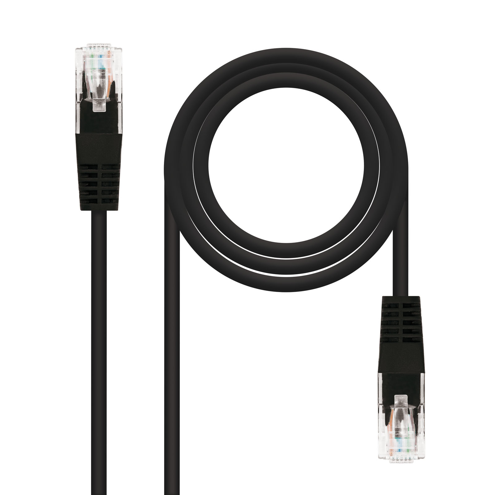 Nanocable Câble réseau Patch Cord RJ45 CAT.6 UTP AWG24 - 25 cm - Couleur Noir