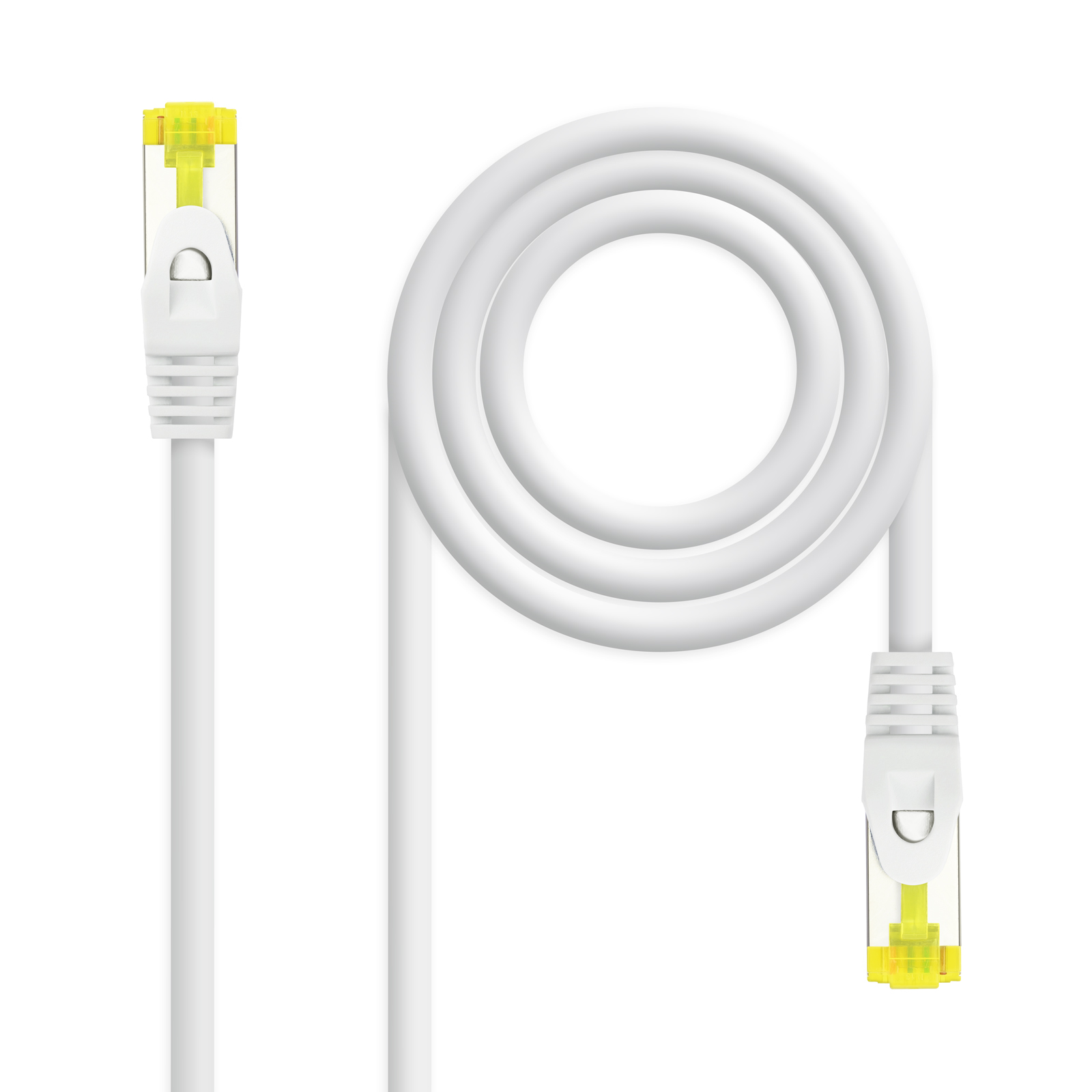 Nanocable Câble réseau Patch Cord RJ45 LSZH CAT.6A SFTP AWG26 - 25 cm - Couleur Blanc