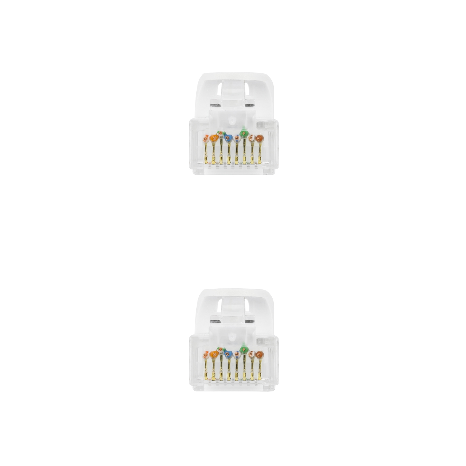 Nanocable Câble Réseau Patch Cord RJ45 LSZH Cat.6a UTP AWG24 2m - Couleur Blanc