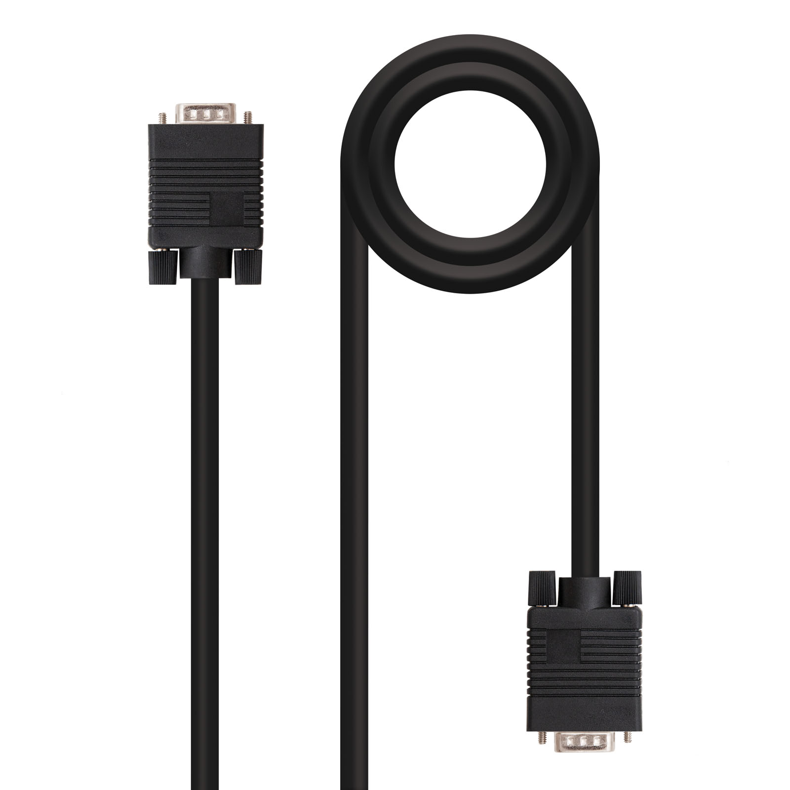 Nanocable Câble SVGA HDB15 Mâle vers HDB15 Mâle 3m - Couleur Noir
