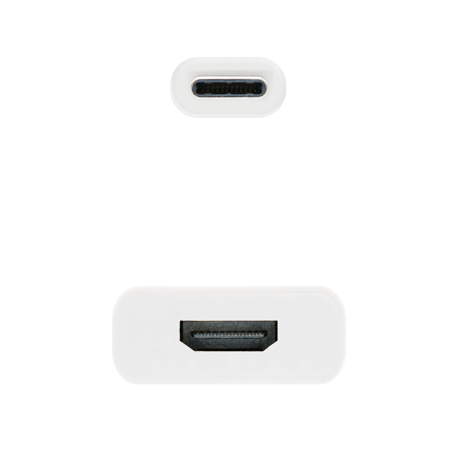 Nanocâble Convertisseur USB-C vers HDMI 4K - 15 CM - Couleur Blanche