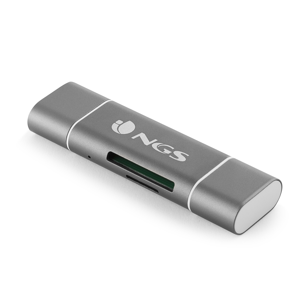 NGS 5 en 1 Mini lecteur de cartes USB-C - Micro USB et USB 2.0 - MicroSD et SD