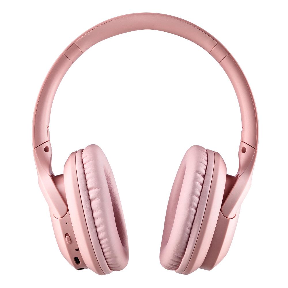 NGS Artica Greed Casque Bluetooth 5.1 avec Microphone - Bandeau Ajustable - Coussinets d'Oreilles Rembourrés - Autonomie jusqu'à 46h - Mains Libres - Couleur Rose