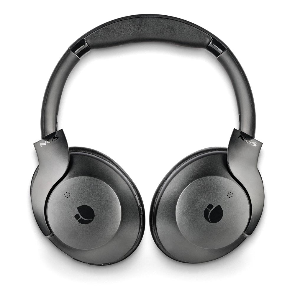 NGS Artica Shake Casque Bluetooth 5.3 avec Microphone - Bandeau Ajustable - Coussinets d'Oreilles Rembourrés - Autonomie jusqu'à 3h - Mains Libres - Couleur Noir