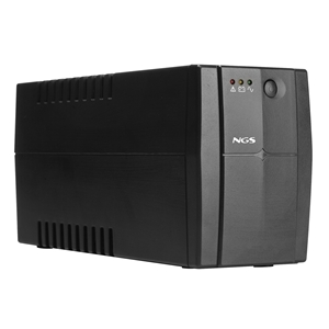 Onduleur NGS Fortress 1200 V3 UPS 800VA UPS 480W - Technologie hors ligne - Fonction AVR - 2x Schukos - Protection contre les surcharges et les courts-circuits